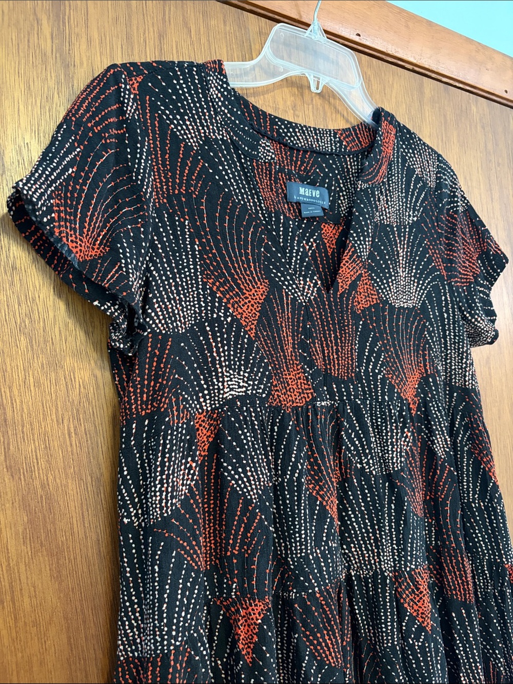 Maeve Anthropologie Tania Tiered Tunic Dress Size S - Picture 7 of 10